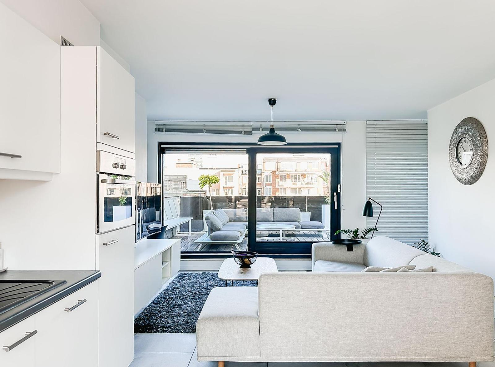 Modern Appartement Centrum Oostende Met Enorm Dakterras Zewnętrze zdjęcie